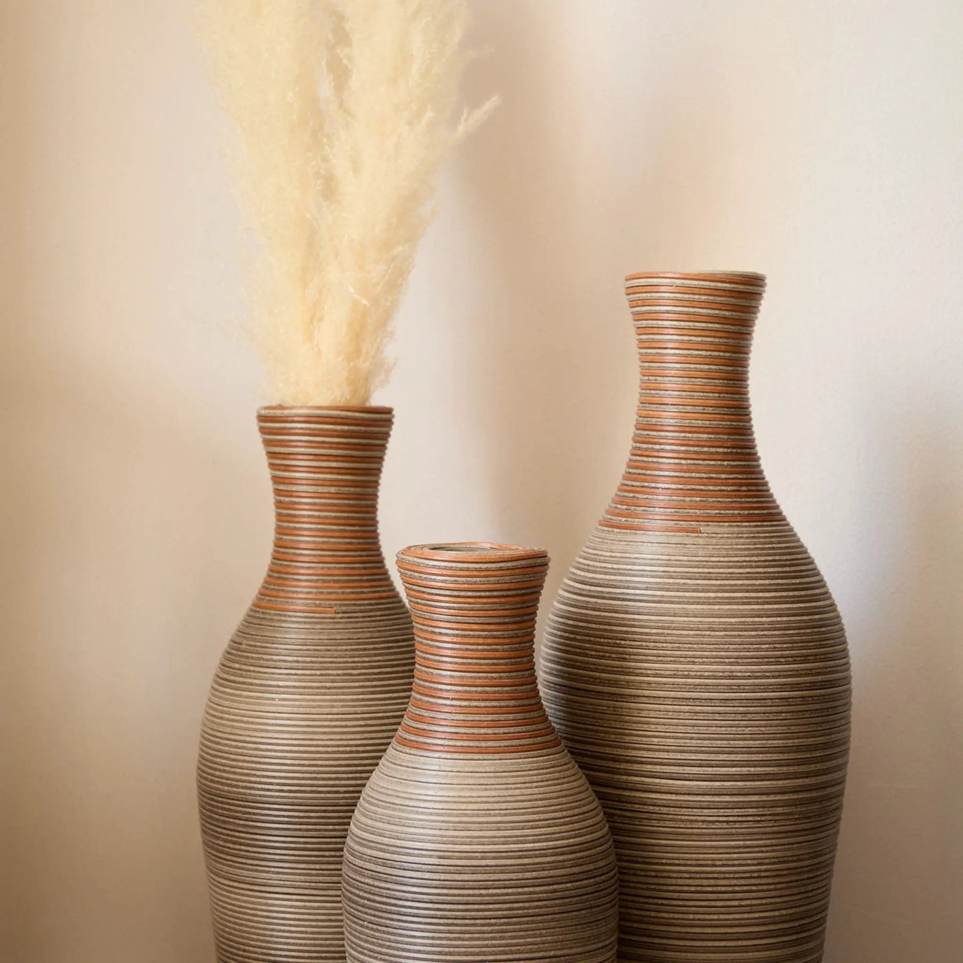 Classic And Neat Floor Vase, High Independent Flower Stand (Set of 3) by Unique Piece Furniture