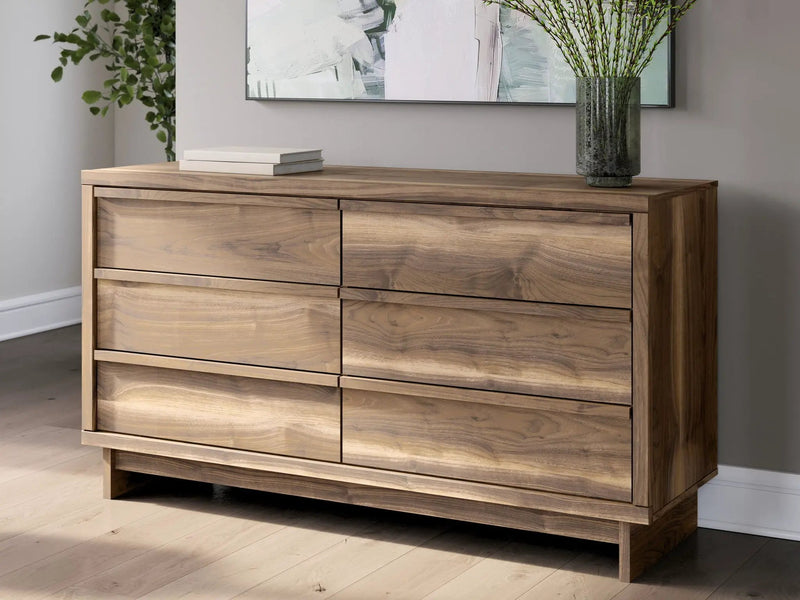 Chirason - Six Drawer Dresser - Brown by Unique Piece Furniture