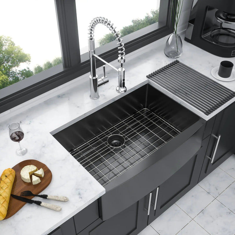 Farmhouse Kitchen Sink, Stainless Steel, Apron Front by HouseOfZazla