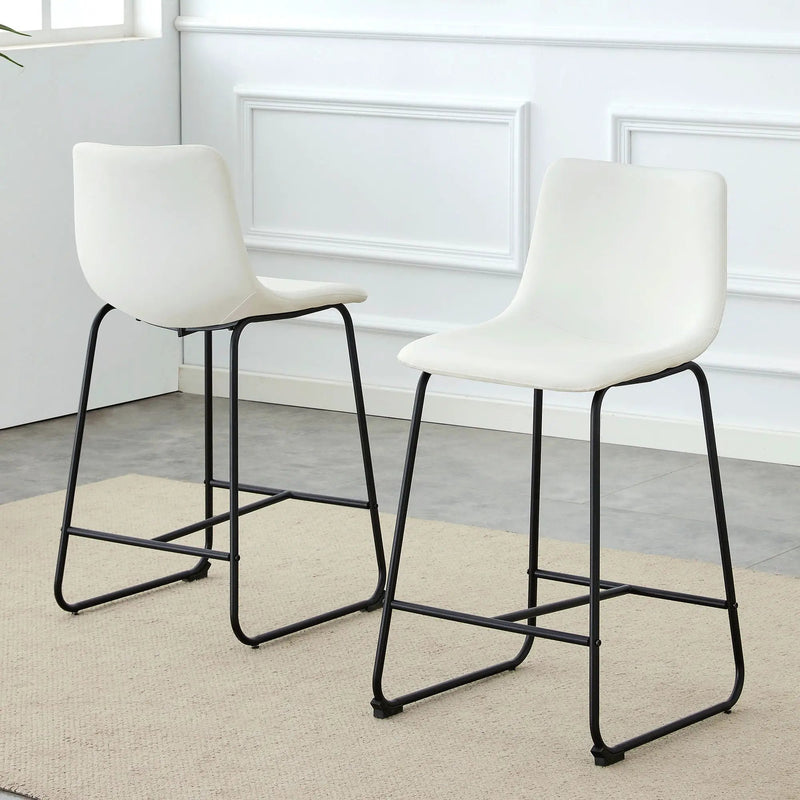 Retro Bar Chairs, Comfortable Stools (Set of 2) by Unique Piece Furniture