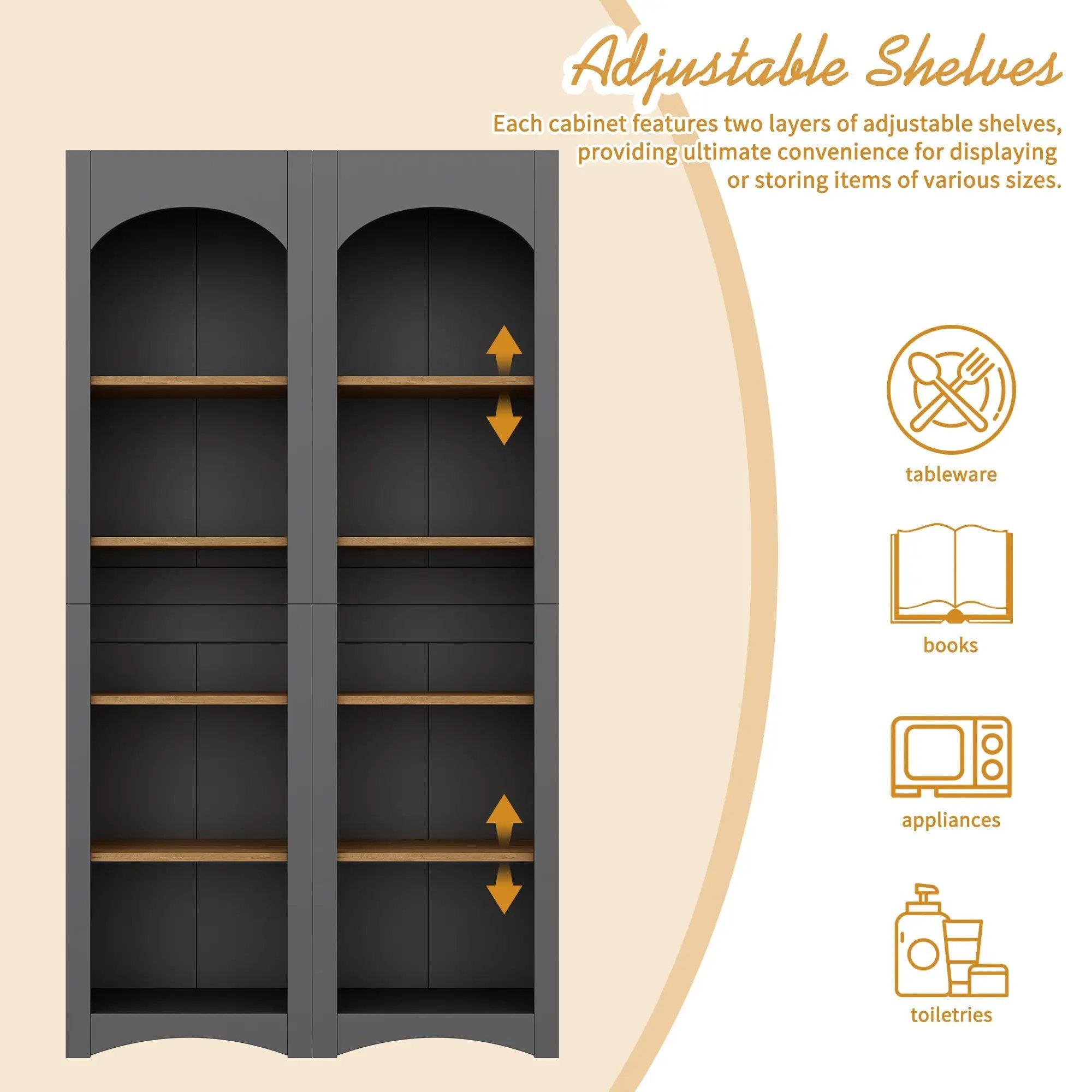 ON-TREND 3-Piece Farmhouse Entertainment Center by HouseOfZazla