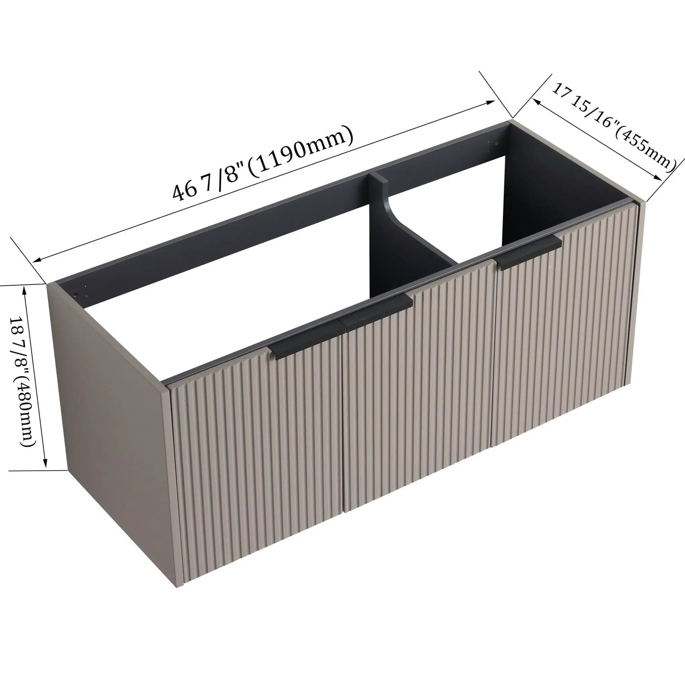Contemporary Wall Mounted Bathroom Vanity With Soft Close Doors by Unique Piece Furniture