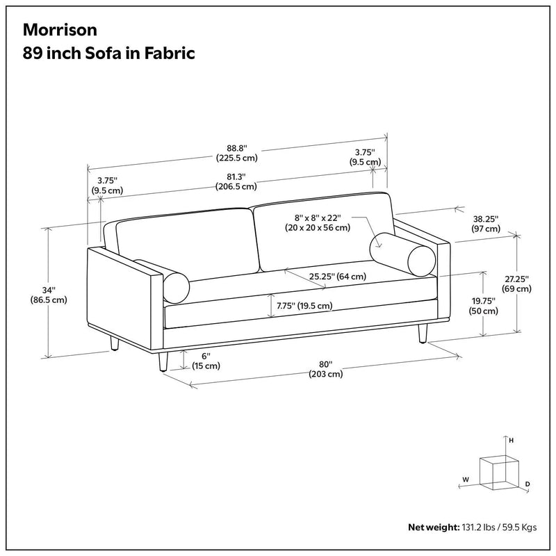 Morrison - Upholstered Sofa by HouseOfZazla