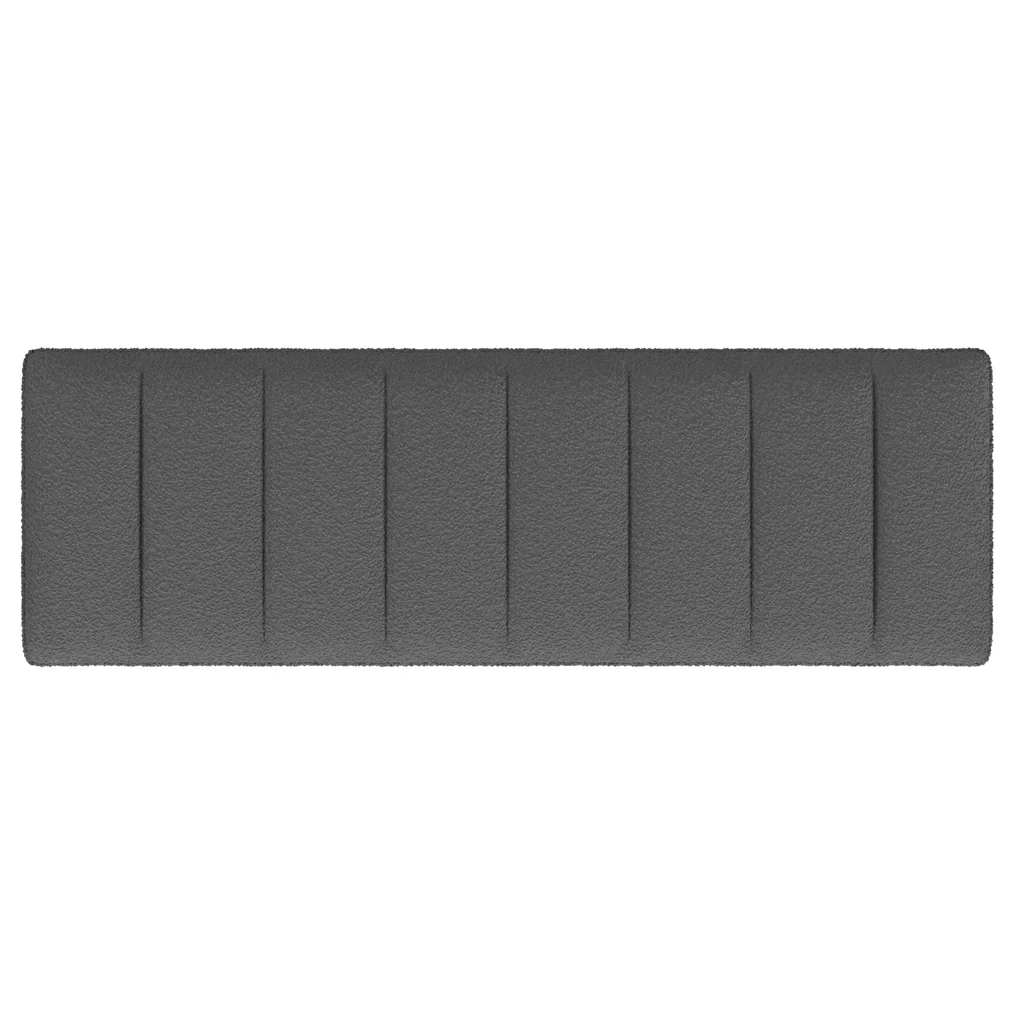 Mesa Boucle Upholstered Tufted Accent Bench Charcoal by Unique Piece Furniture
