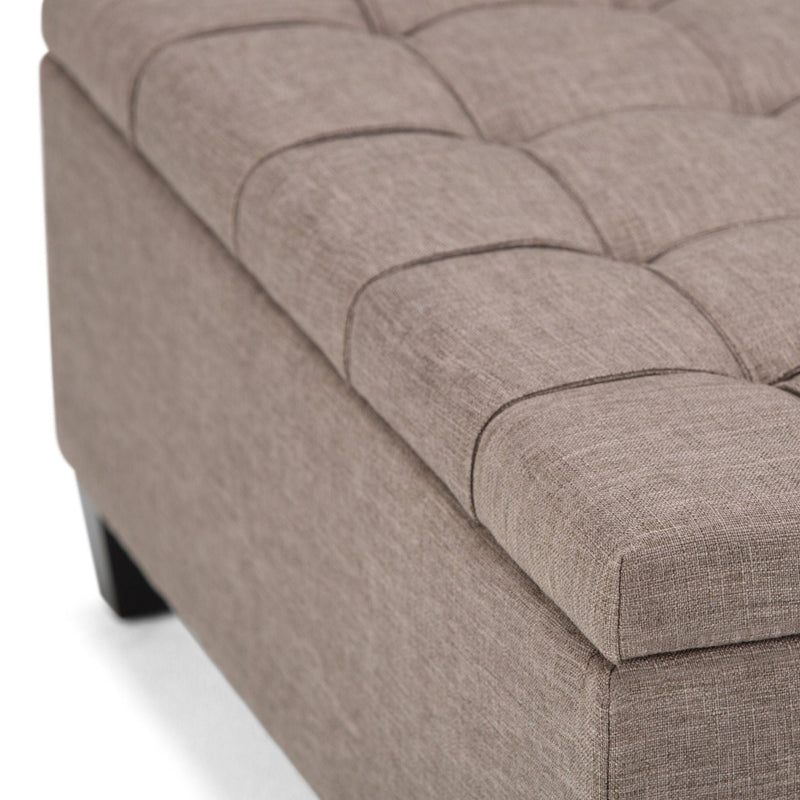 Harrison - Upholstered Coffee Table Storage Ottoman by HouseOfZazla