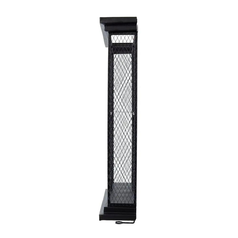 Floating Wine Bar Shelf With Glass Holder And Display Shelves - Black by Unique Piece Furniture