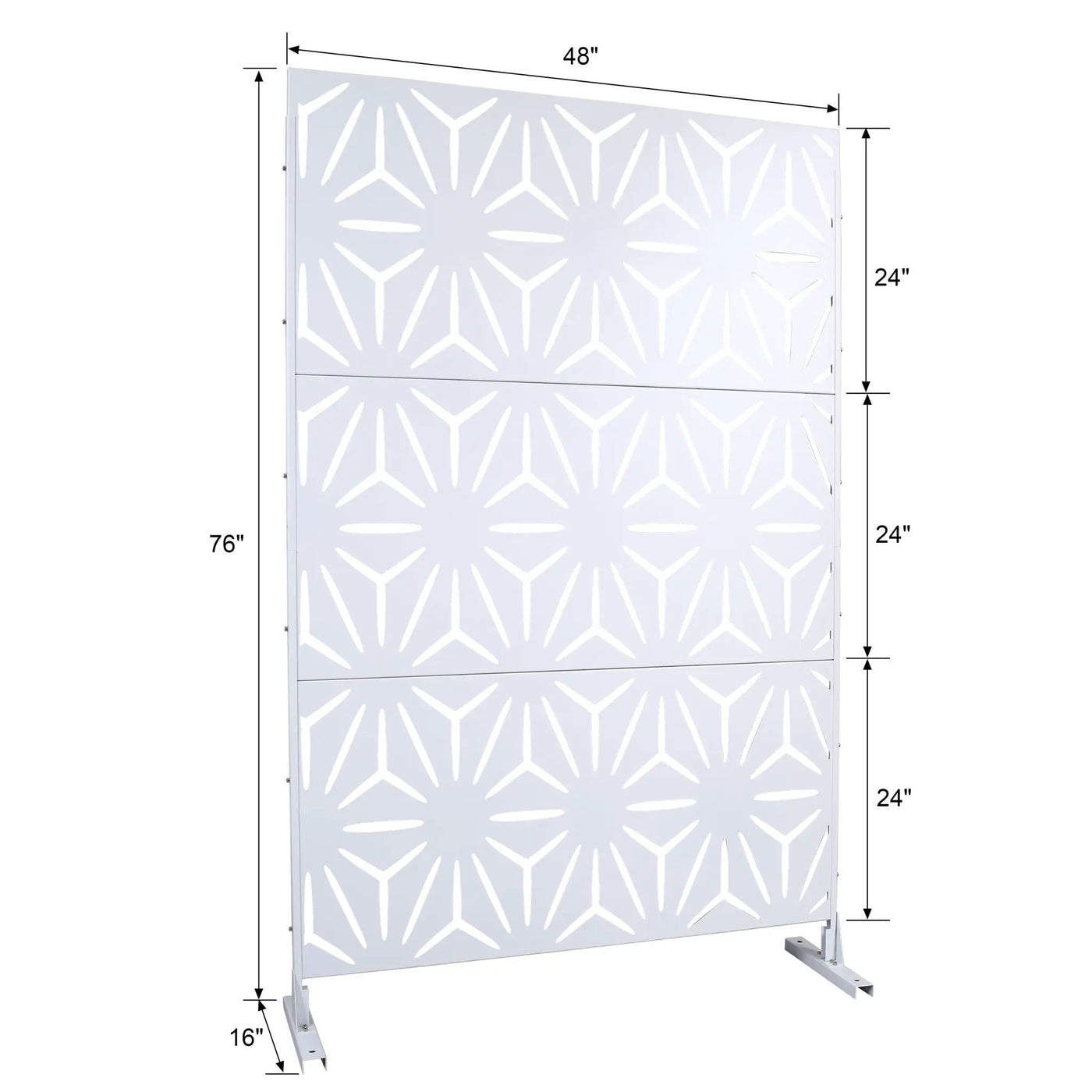 Outdoor & Indoor Metal Privacy Screen, Freestanding Decorative Panels by Unique Piece Furniture