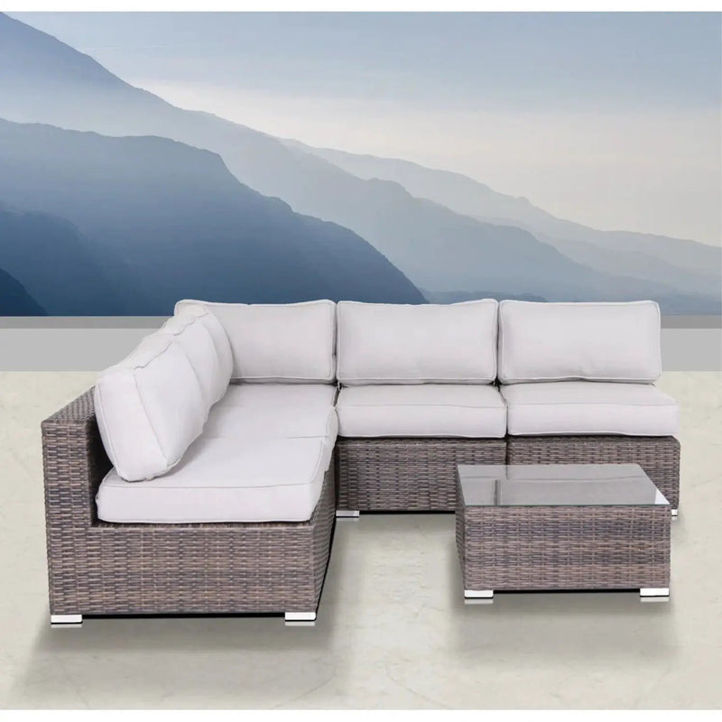 Seating Set With Cushions Handcrafted Wicker Design by Unique Piece Furniture