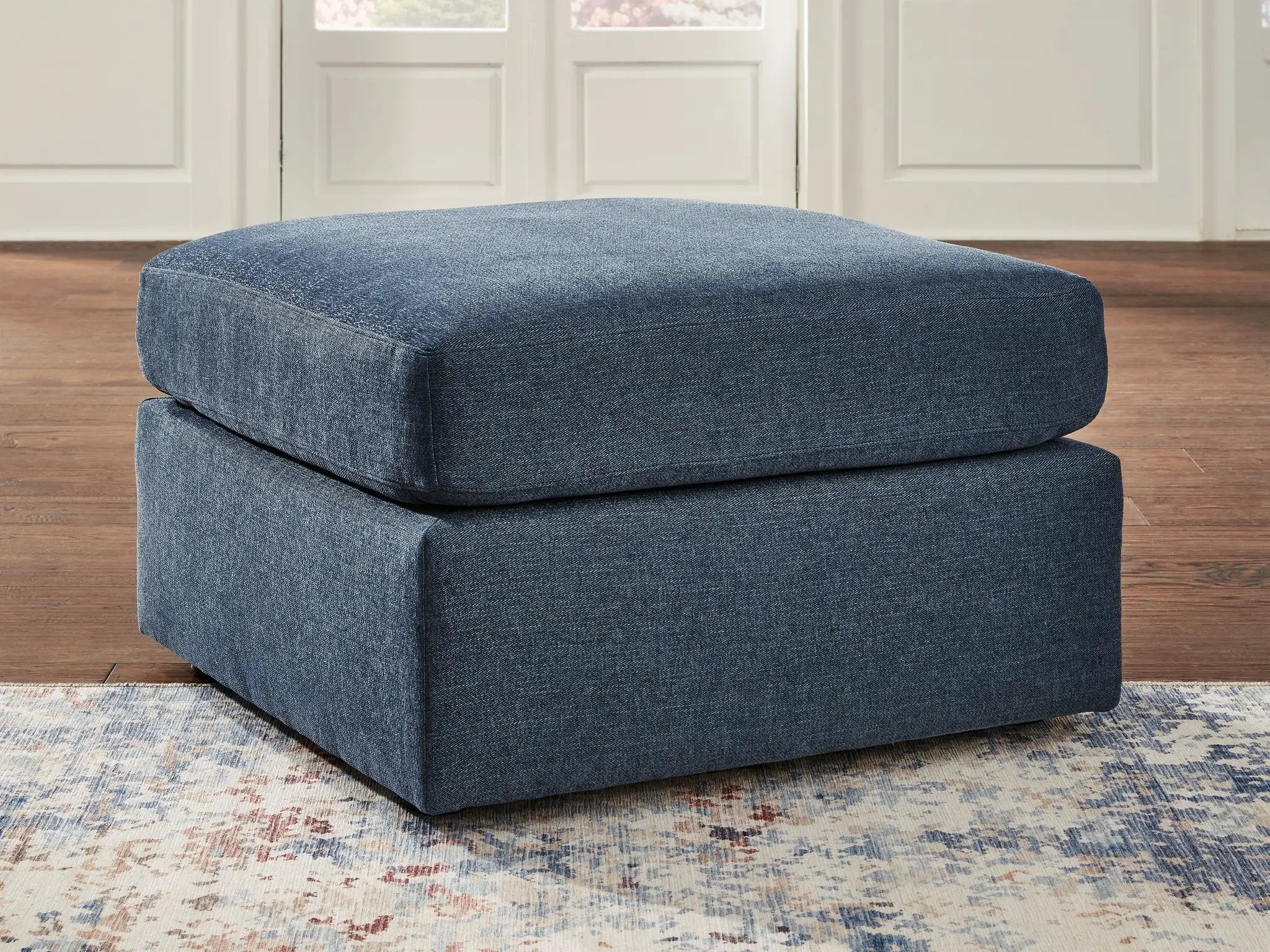 Modmax - Oversized Accent Ottoman - Fabric - Ink by Unique Piece Furniture