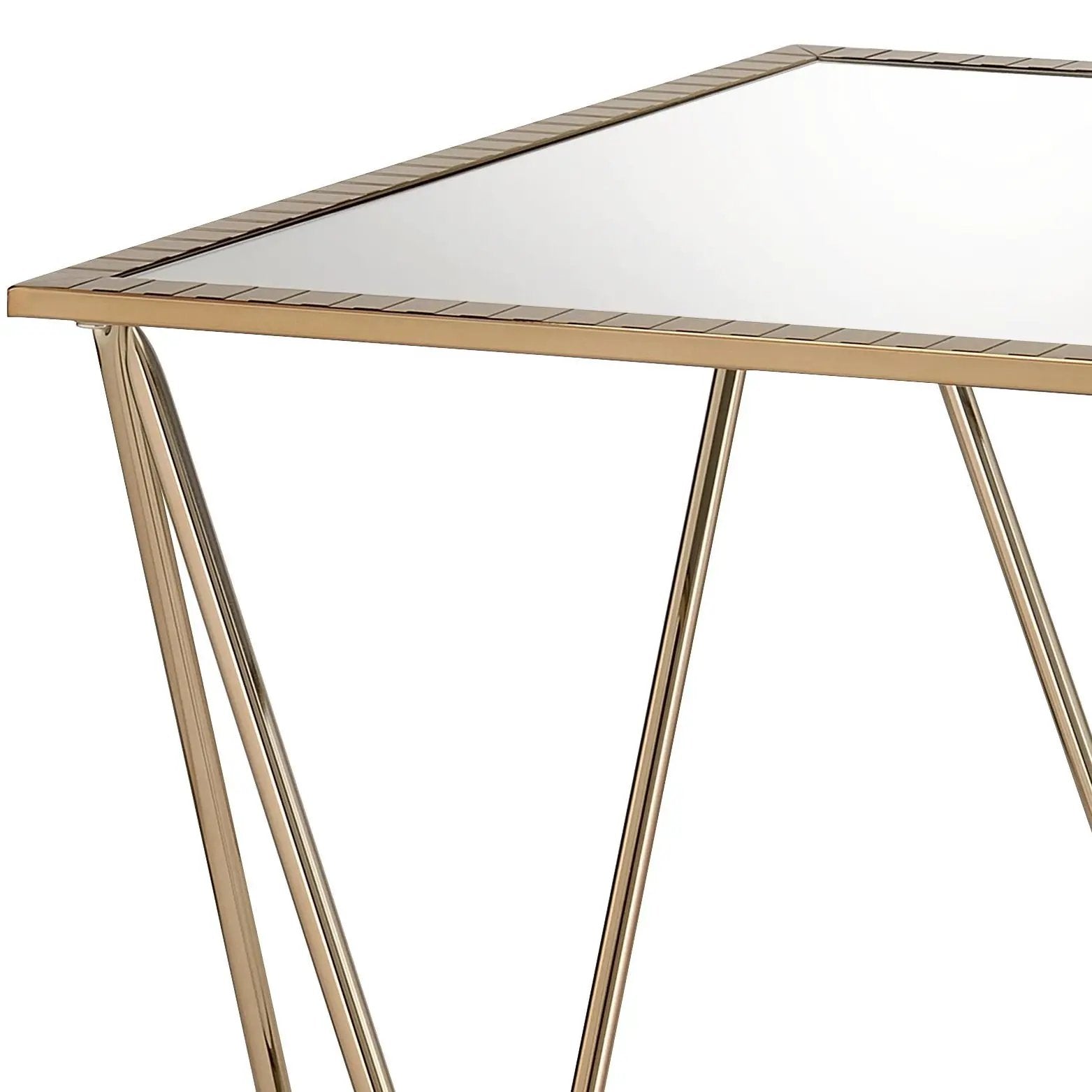 Fogya Mirrored & Champagne Table by HouseOfZazla