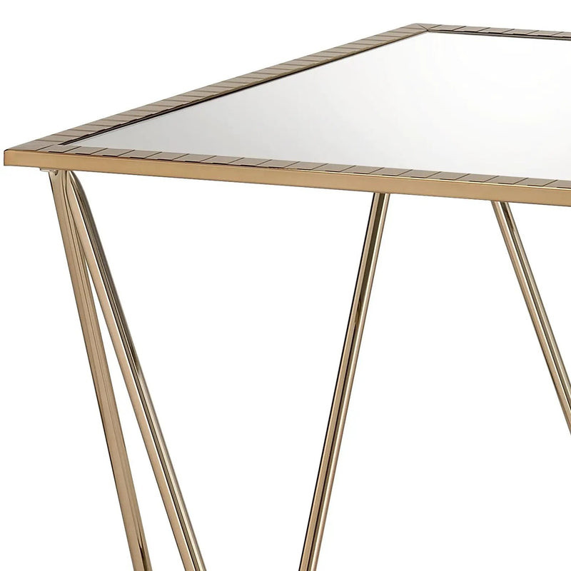 Fogya Mirrored & Champagne Table by HouseOfZazla