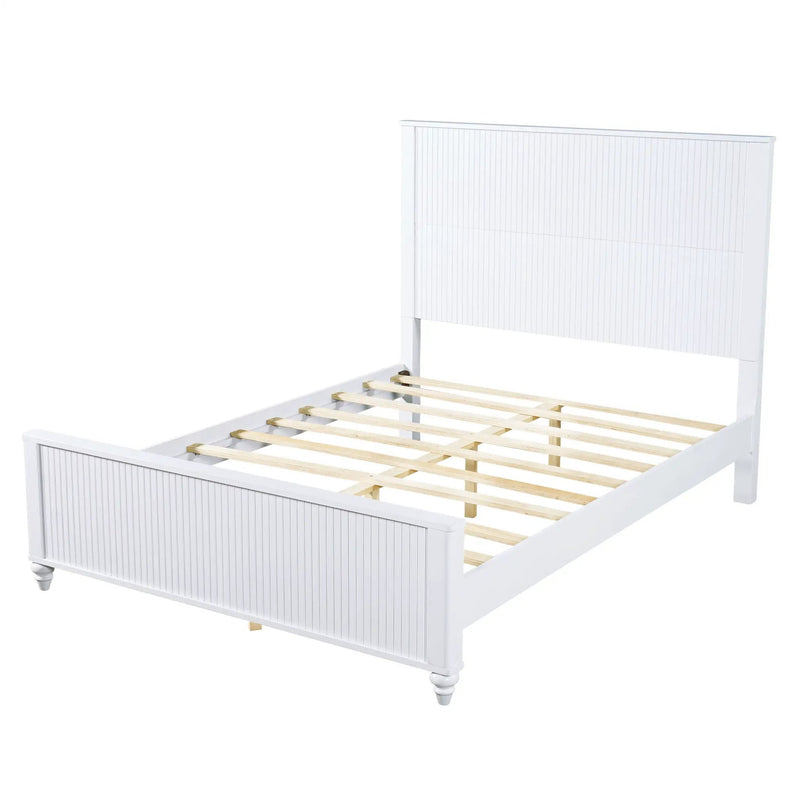 White Queen Size Bed Frame by HouseOfZazla