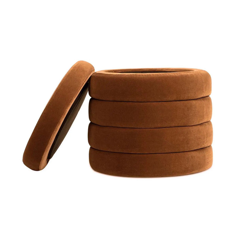 Fuji - Oversized Round Storage Ottoman by Unique Piece Furniture