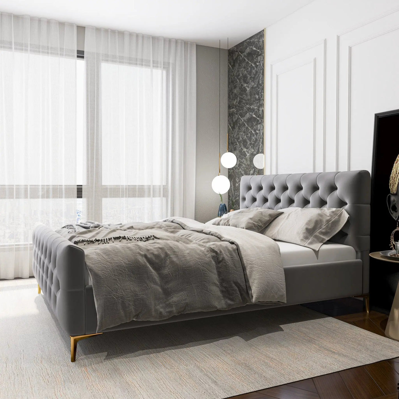 Bailey - Elegant Design Bed by Unique Piece Furniture
