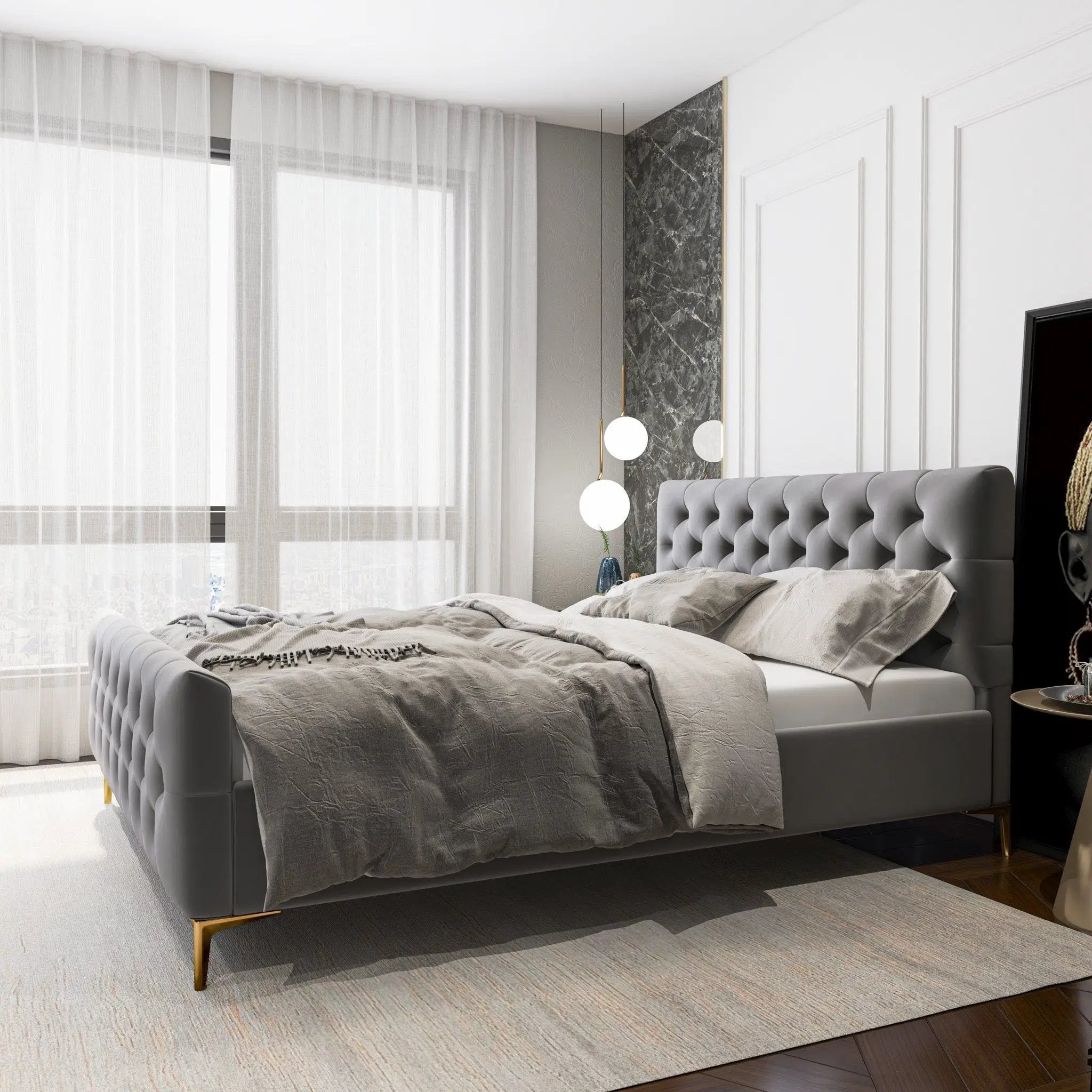 Bailey - Elegant Design Bed by Unique Piece Furniture