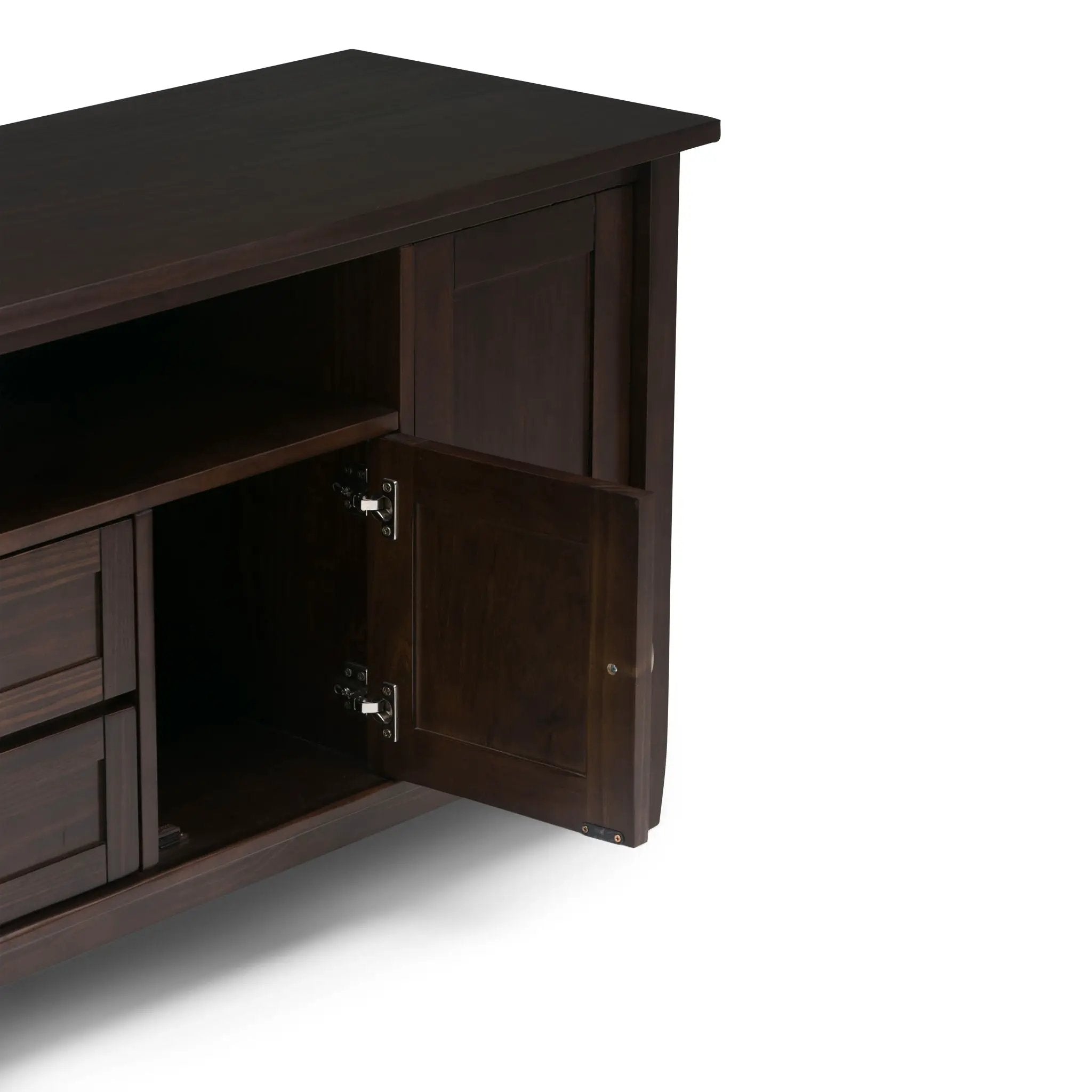 Warm Shaker - TV Media Stand Handcrafted - Tobacco Brown by Unique Piece Furniture
