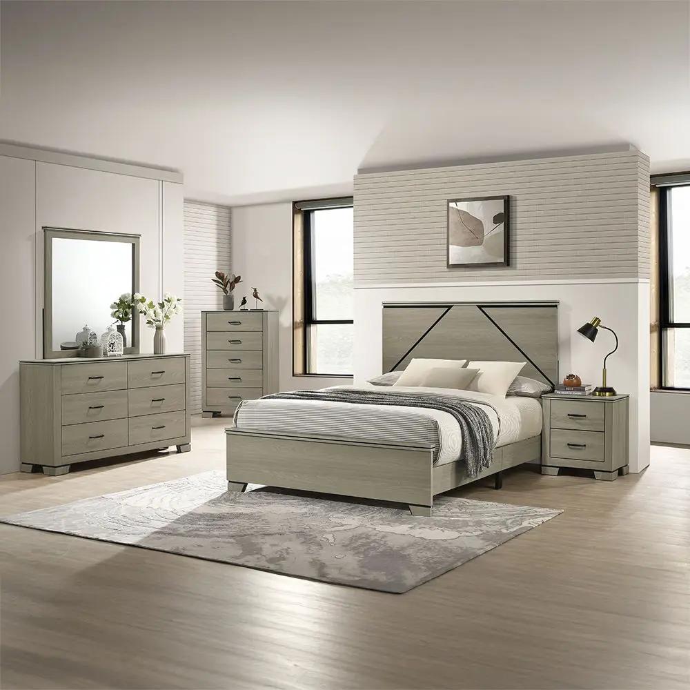 Joanna - Mirror - Weathered Gray by Unique Piece Furniture
