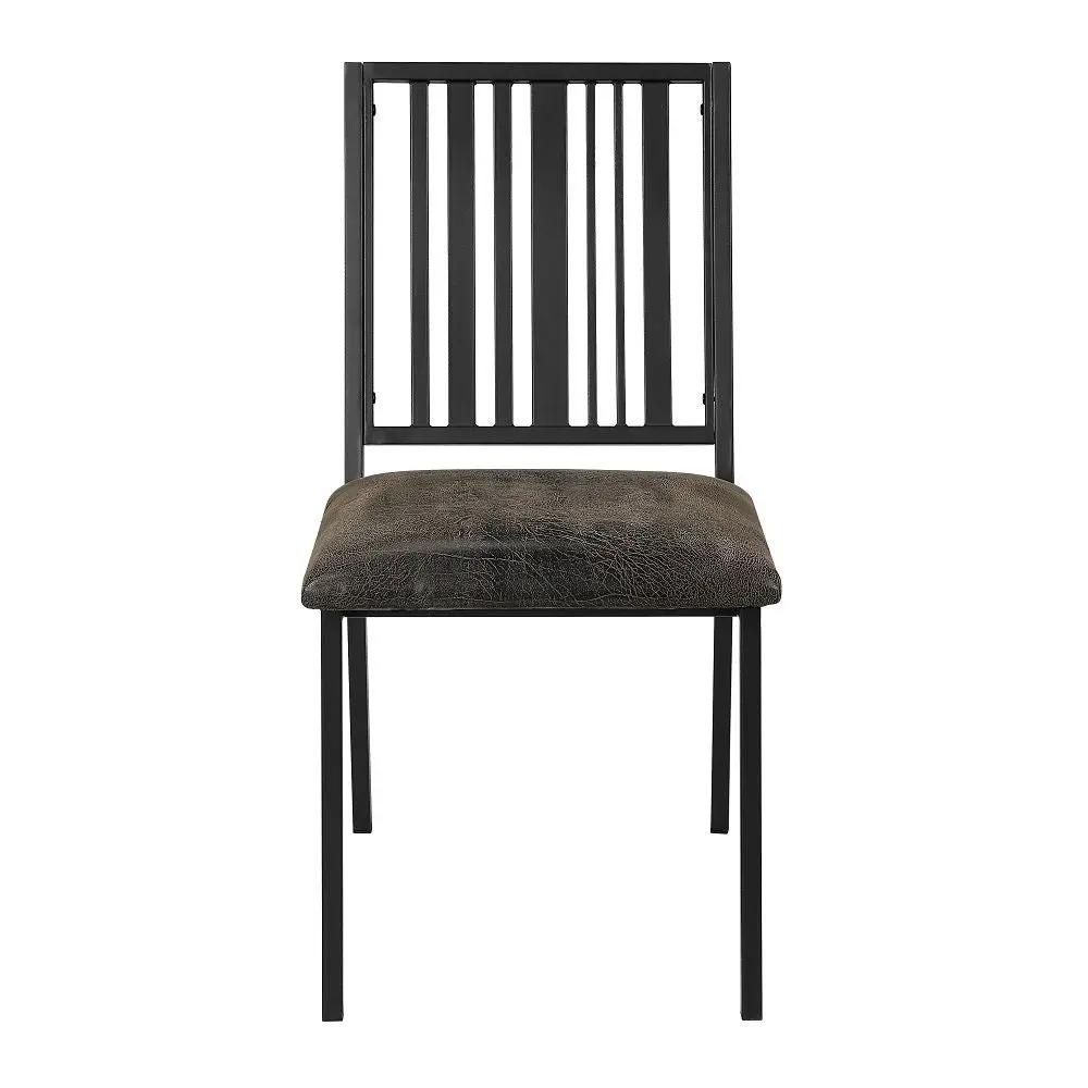 Zudora - Side Chair (Set of 2) - Synthetic Leather & Black by Unique Piece Furniture