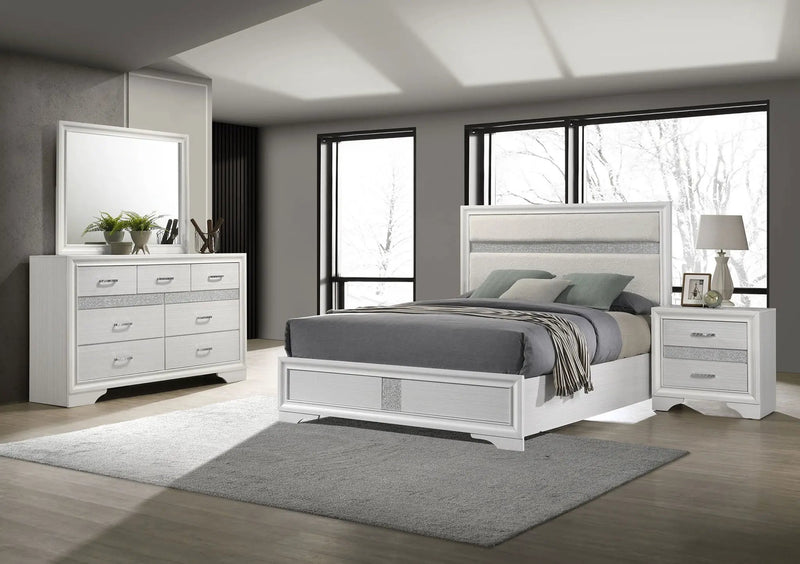 Miranda 4-piece California King Bedroom Set White by Unique Piece Furniture