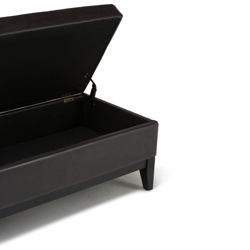 Oregon - Contemporary Storage Ottoman Bench With Tray by HouseOfZazla