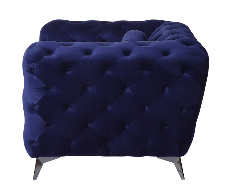 Atronia Blue Velvet Sofa by HouseOfZazla