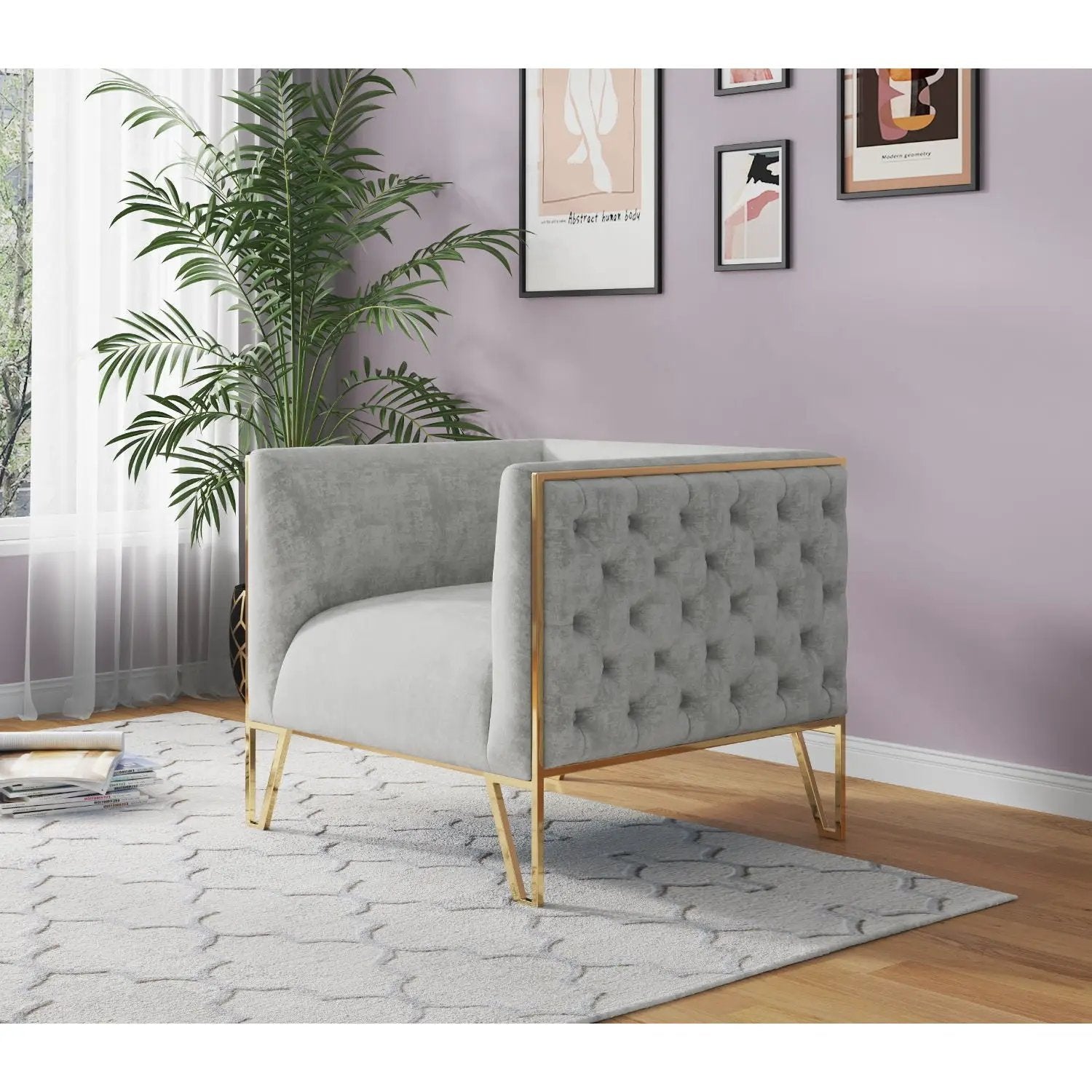 Vector - Lounge Chair - Gray by HouseOfZazla