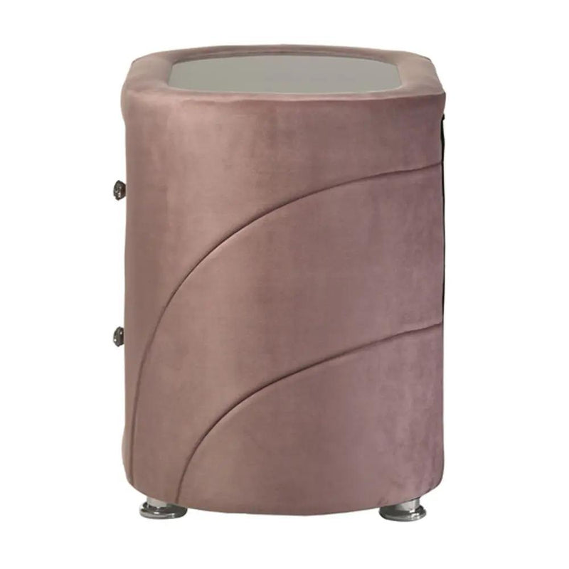 Salonia - Nightstand - Pink Velvet by Unique Piece Furniture