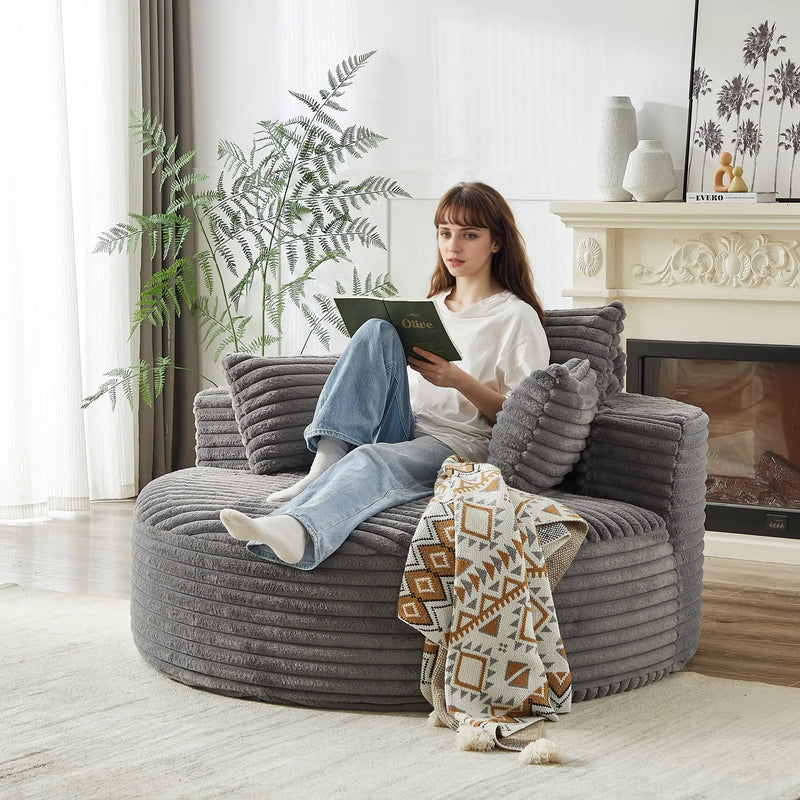55' Corduroy Sponge Single Sofa by HouseOfZazla
