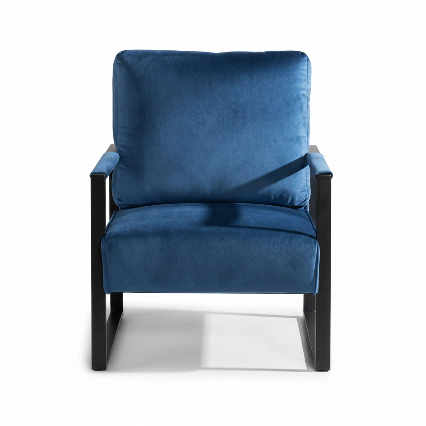 Classic Mid Century Modern Accent Chair With Durable Square Metal Frame, Armchair by HouseOfZazla