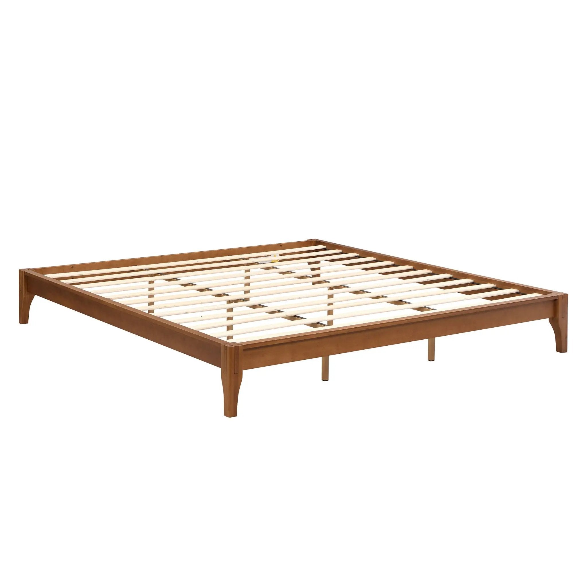 Solid Dry Bamboo Platform Bed Frame, With Slat Support by Unique Piece Furniture