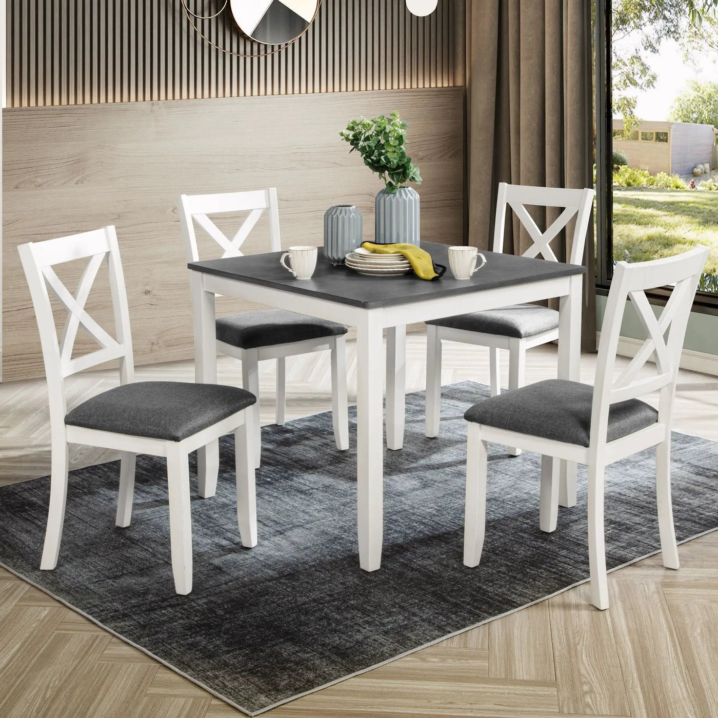 Modern Dining Table Set With Chairs For Kitchen by HouseOfZazla