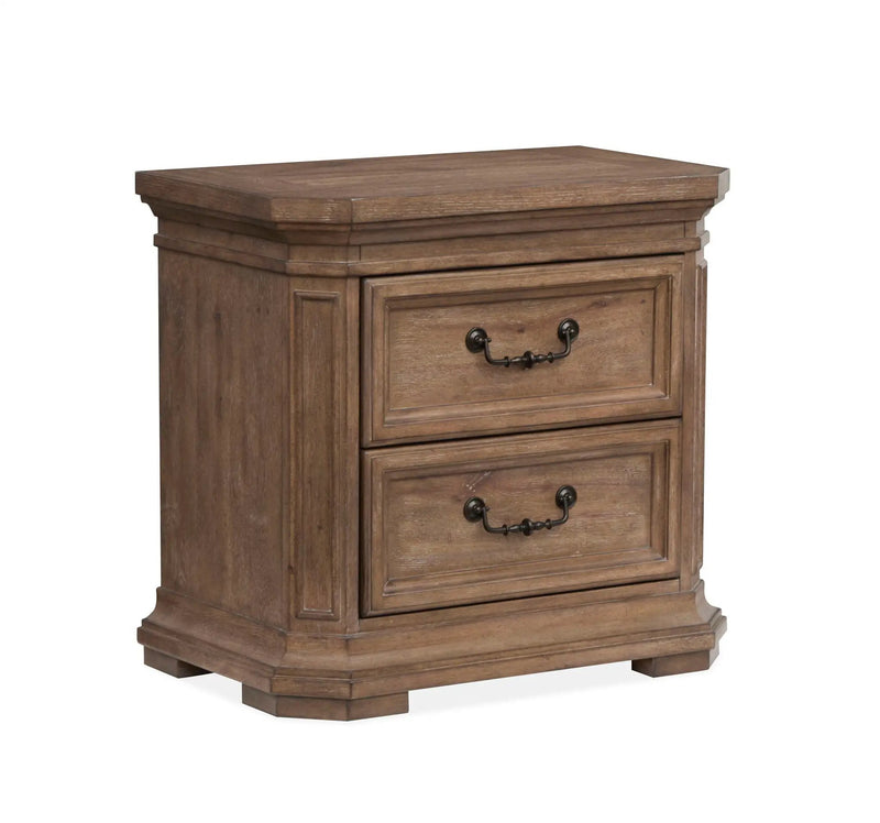 Adler Court - Drawer Nightstand - Florentine Walnut by Unique Piece Furniture