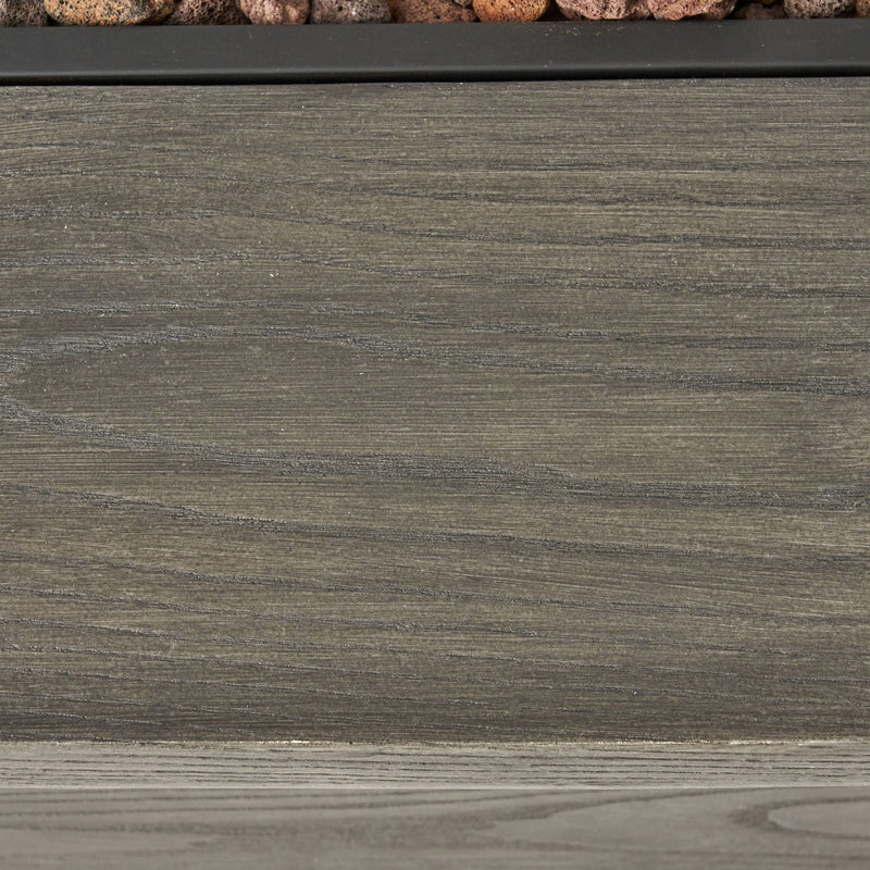 Transitional Rectangular Outdoor Propane Fire Pit With 50,000 BTU by HouseOfZazla
