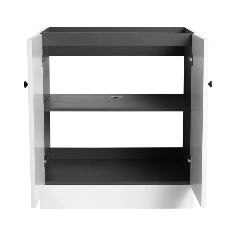 Modern Freestanding Bathroom Vanity With Soft Close Cabinet Doors by HouseOfZazla