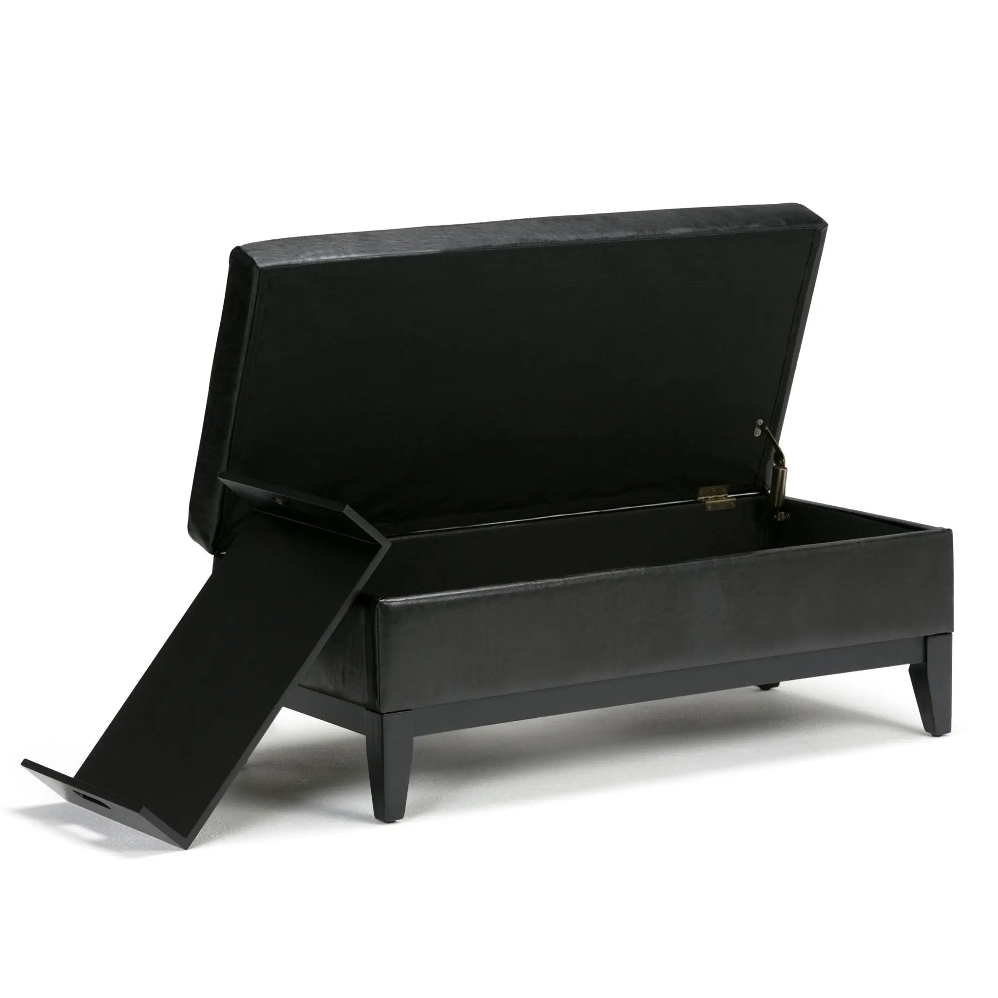 Oregon - Contemporary Storage Ottoman Bench With Tray by Unique Piece Furniture