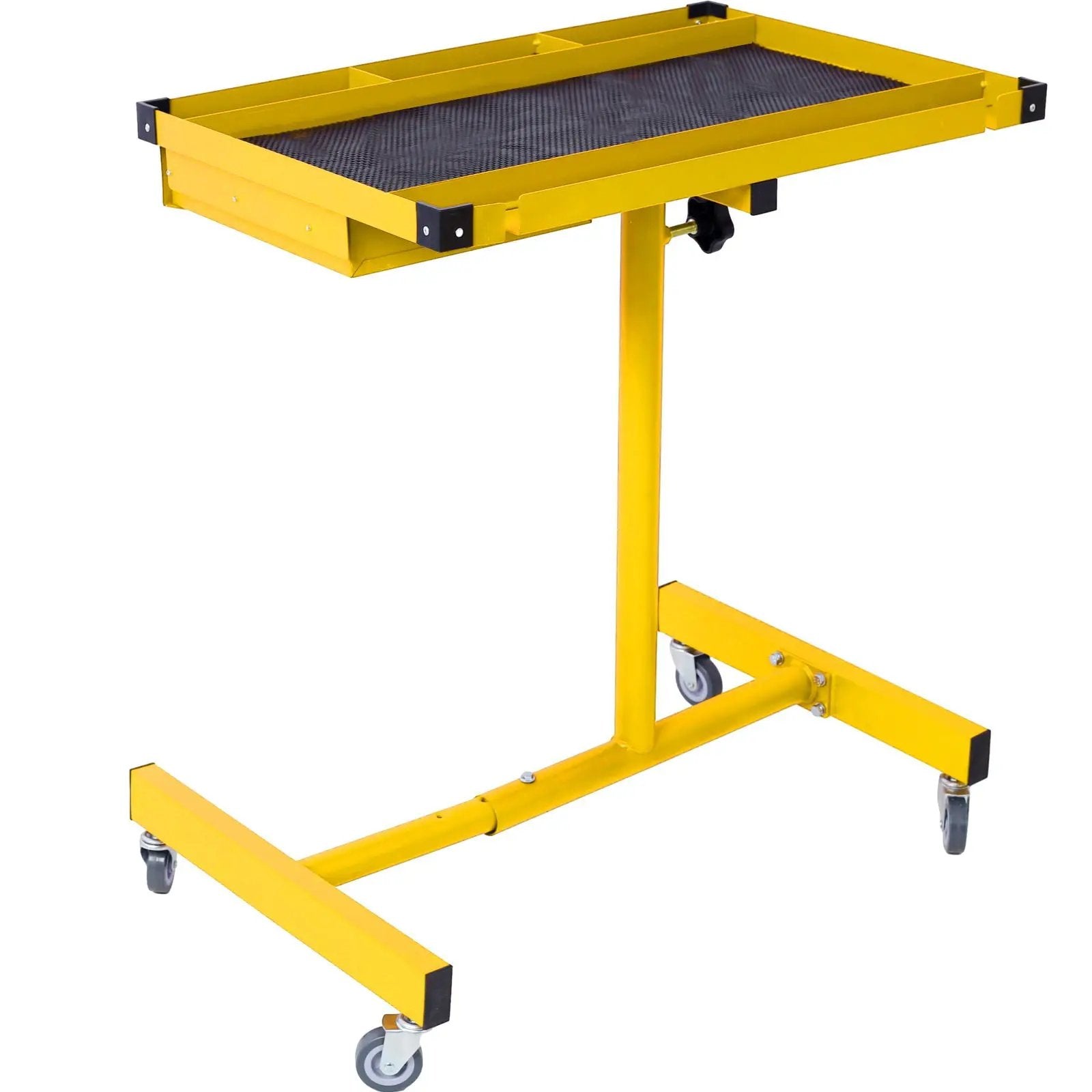 Adjustable Tear Down Work Table With Drawer For Garages, Repair Shops, And Diy, Portable, (4) 2.5" Swivel Casters, 220 Pound Capacity, Rubber Corners, Heavy Duty Steel by Unique Piece Furniture