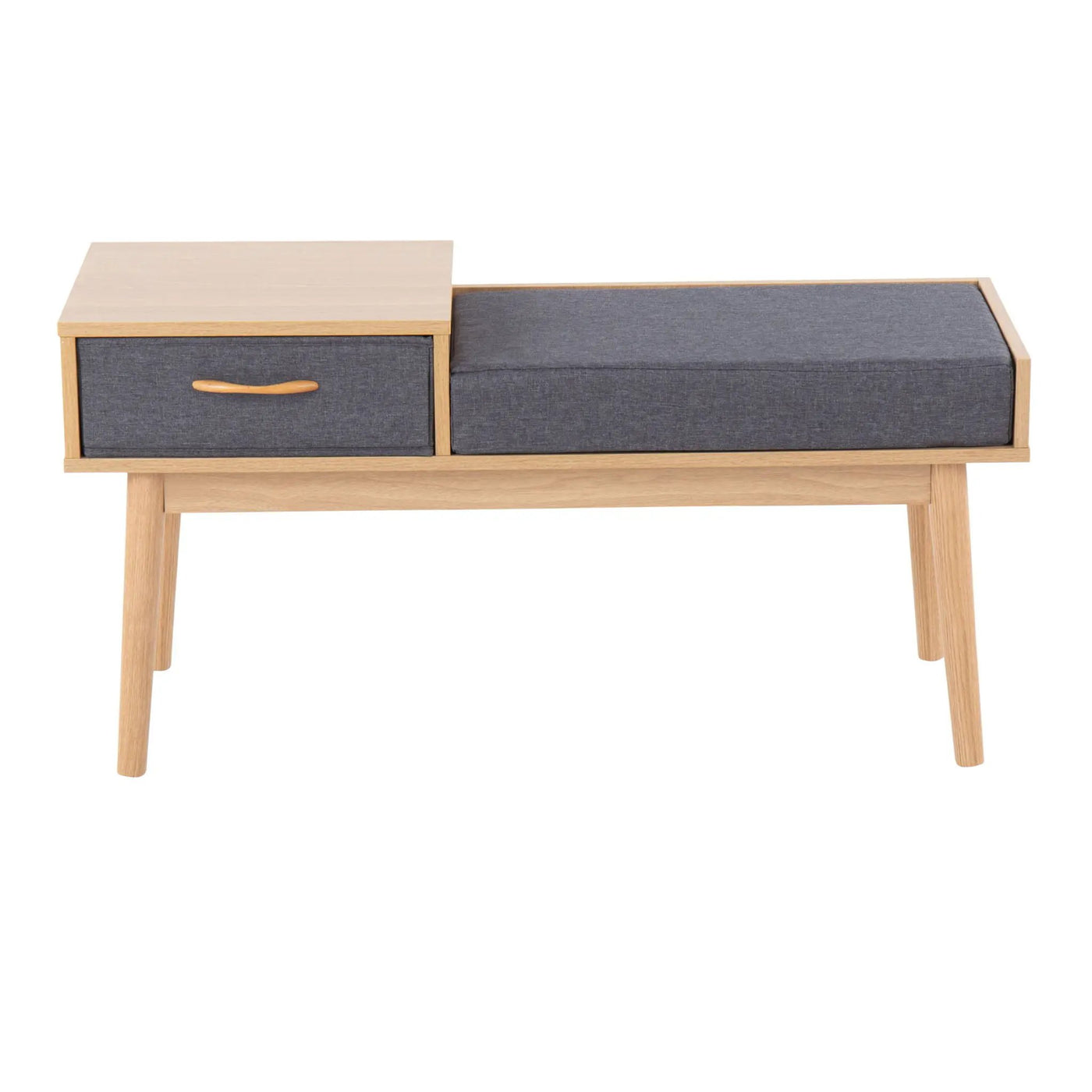Telephone Contemporary Bench With Pull Out Drawer by HouseOfZazla