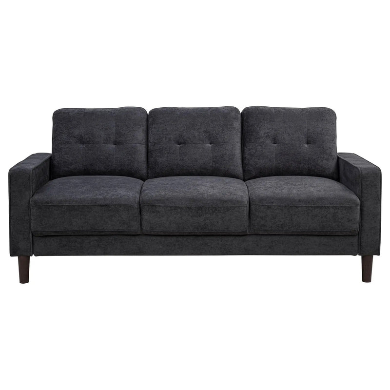 Bowen II Fabric Upholstered Track Arm Sofa Steel Grey by Unique Piece Furniture