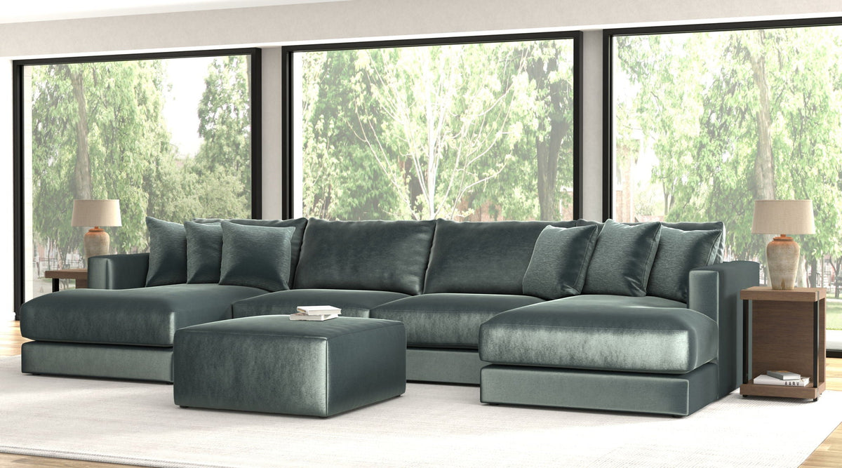 Remington - Modular Sofa And Cocktail Ottoman - Pine, photo 6 of 28