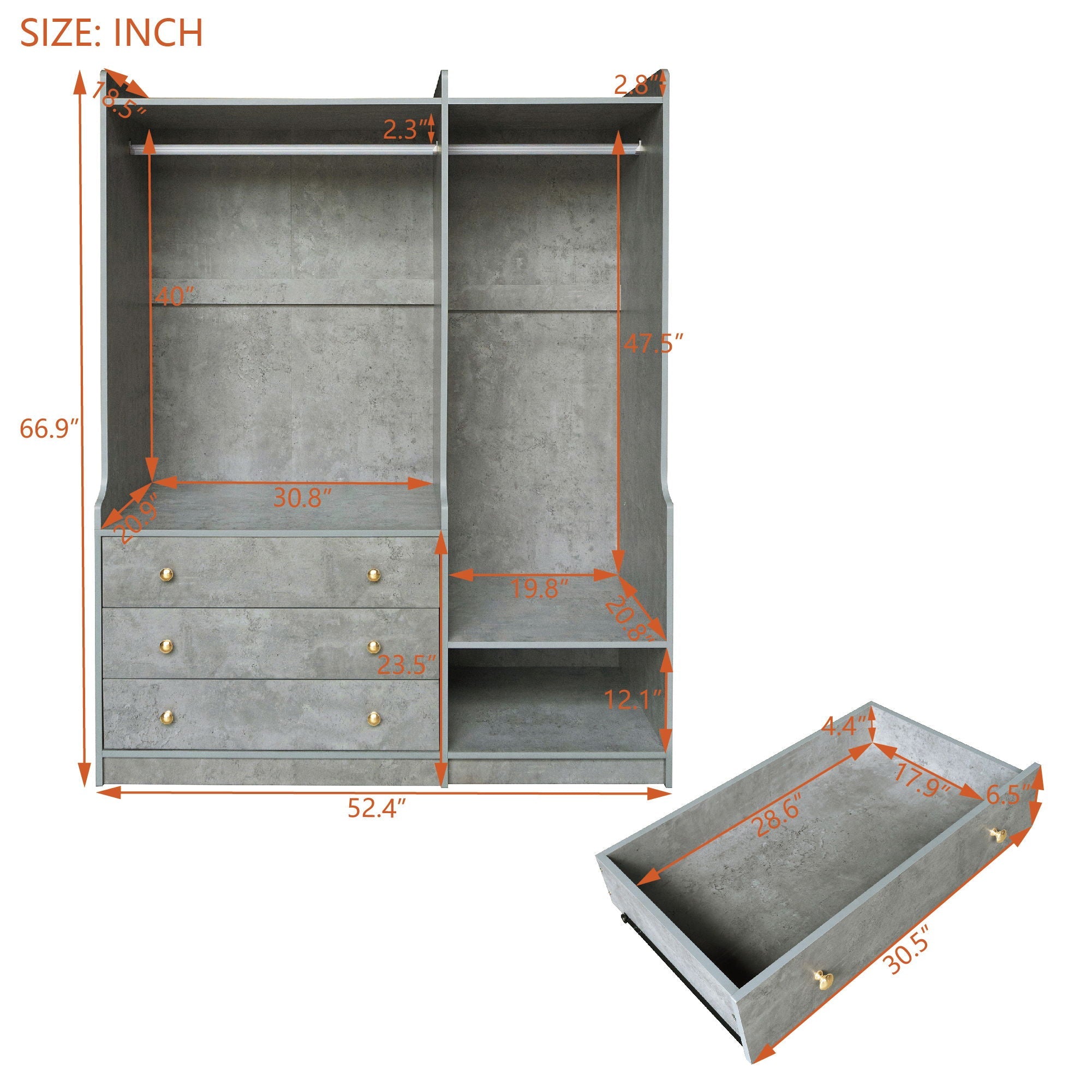 Open Wardrobe Storage For Bedroom by HouseOfZazla