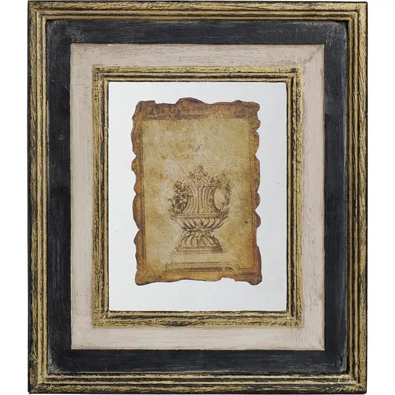 Lucian - Stylish Framed Antiqued Sculpture Print by Unique Piece Furniture