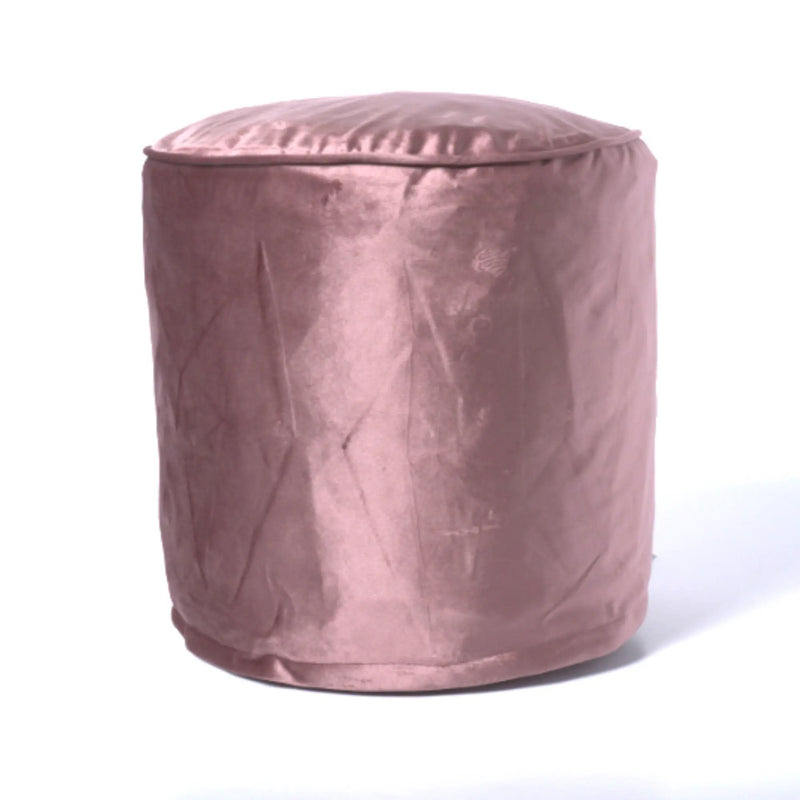Shimon - Cylinder Pouf Ottoman Floor Cushion by Unique Piece Furniture