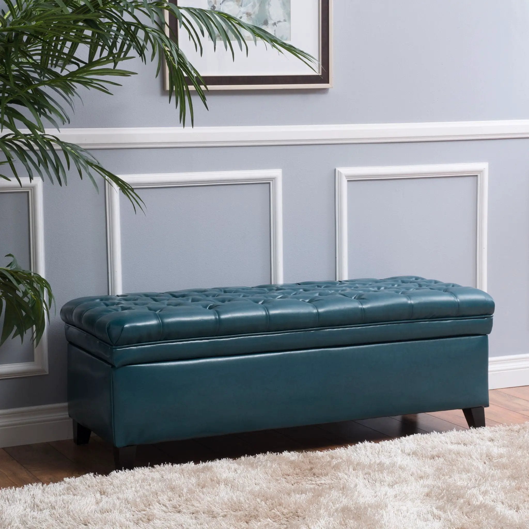 Juliana Storage Ottoman With Birch Legs by HouseOfZazla
