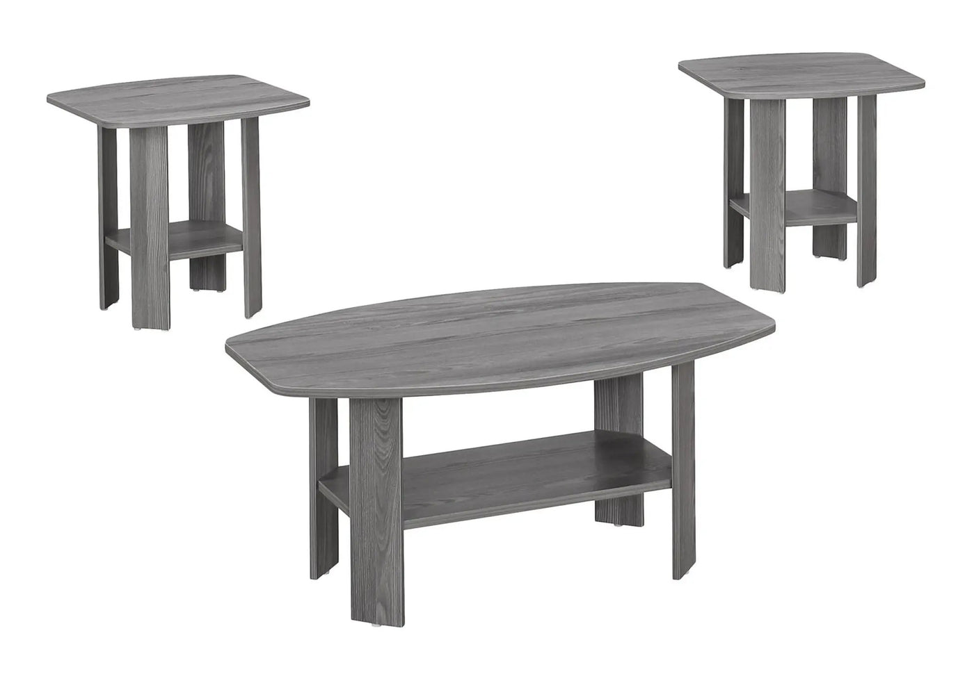 Table Set, Coffee, End, Side, Accent For Living Room (Set of 3) by HouseOfZazla