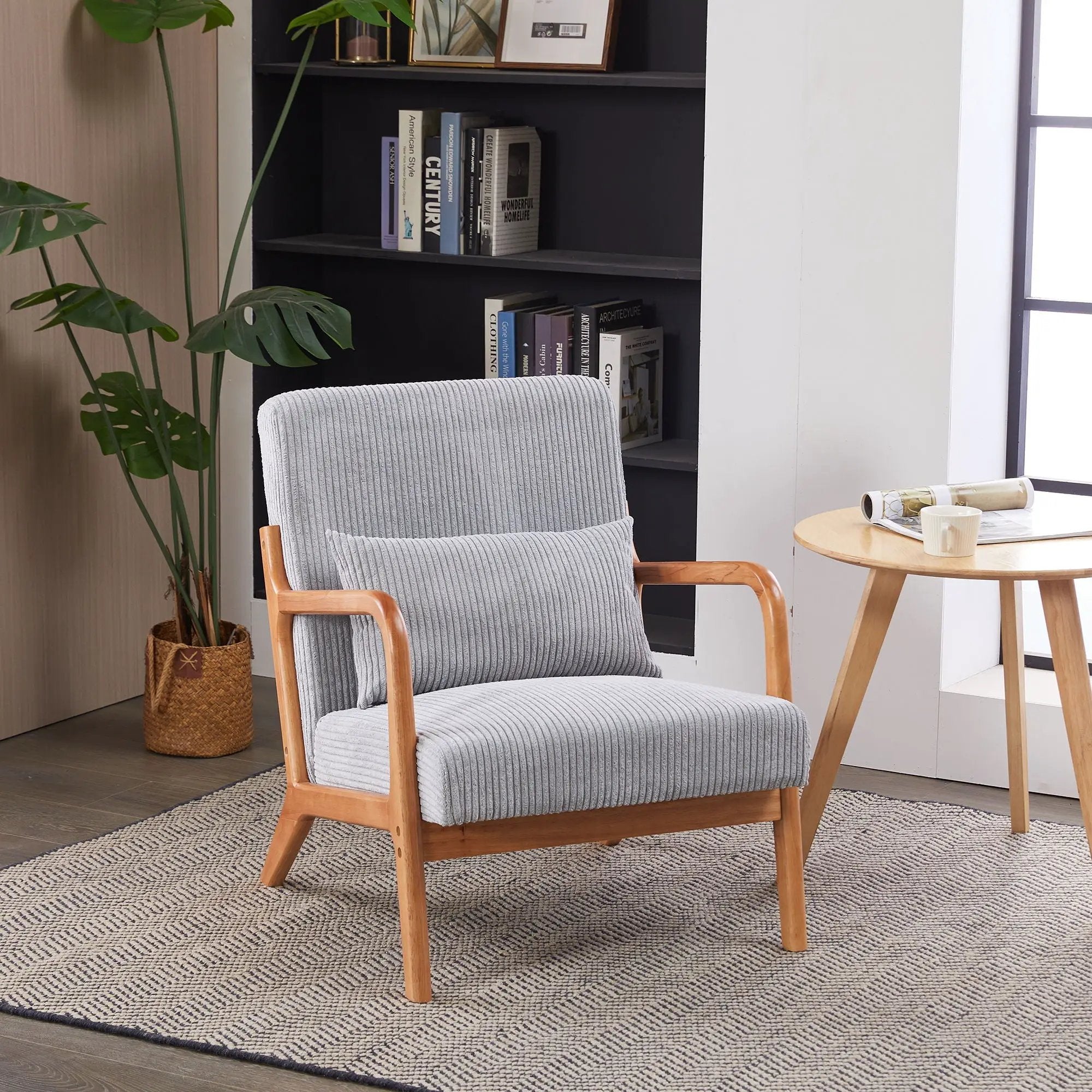 Accent Arm Chair With Pillow Upholstered by Unique Piece Furniture