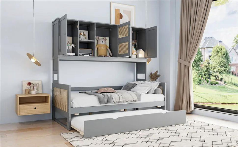 Daybed And All In One Cabinet And Shelf by Unique Piece Furniture