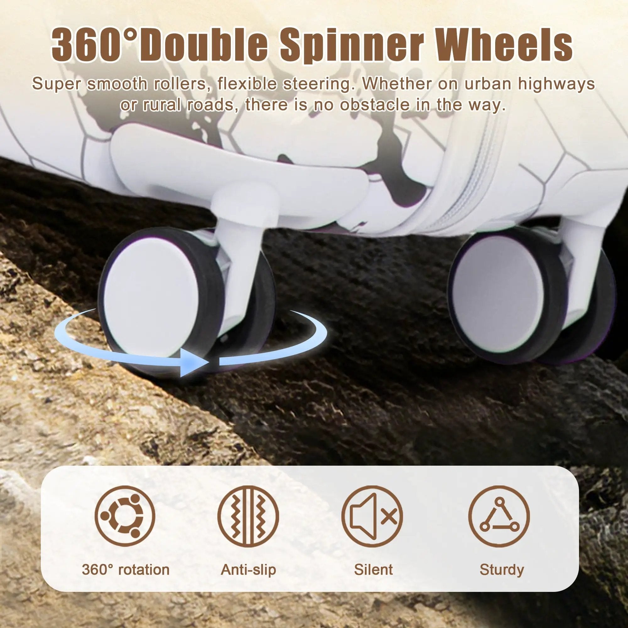28 Inch PC Spinner Wheel Luggage by HouseOfZazla