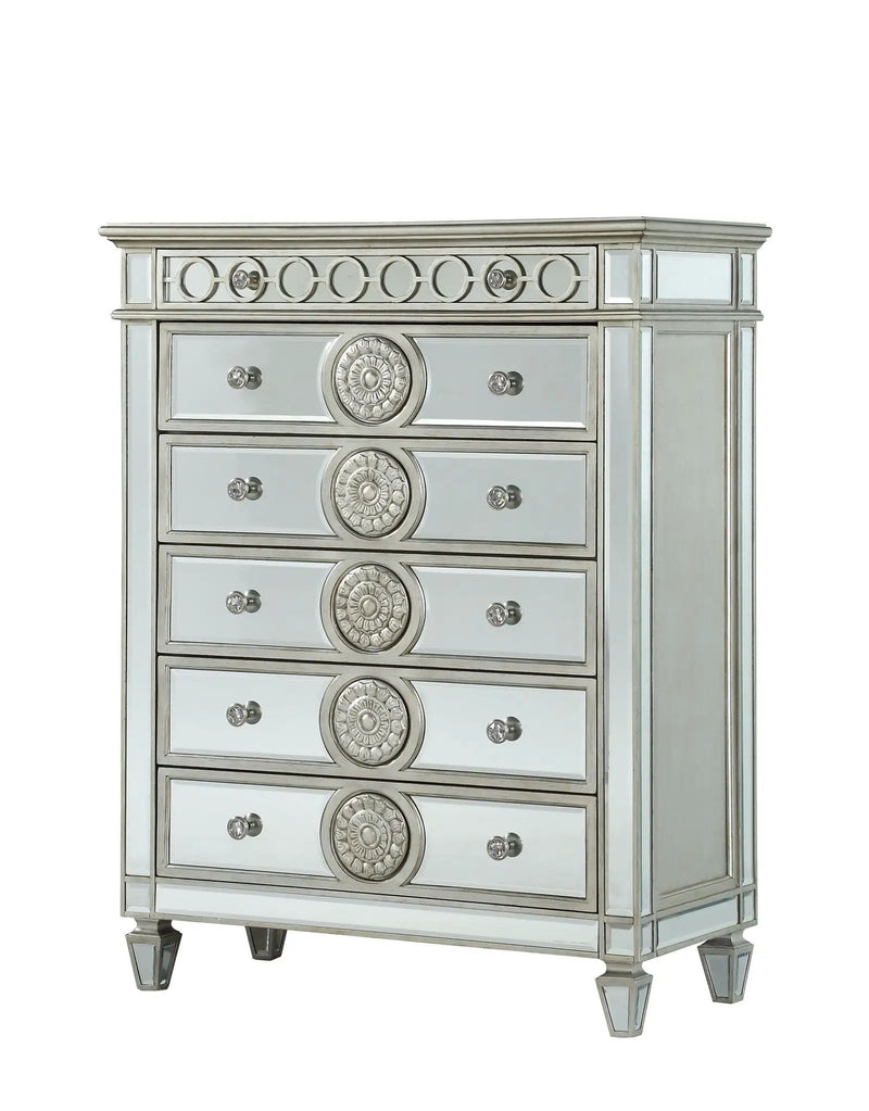 Varian - Mirrored Chest - Silver by Unique Piece Furniture