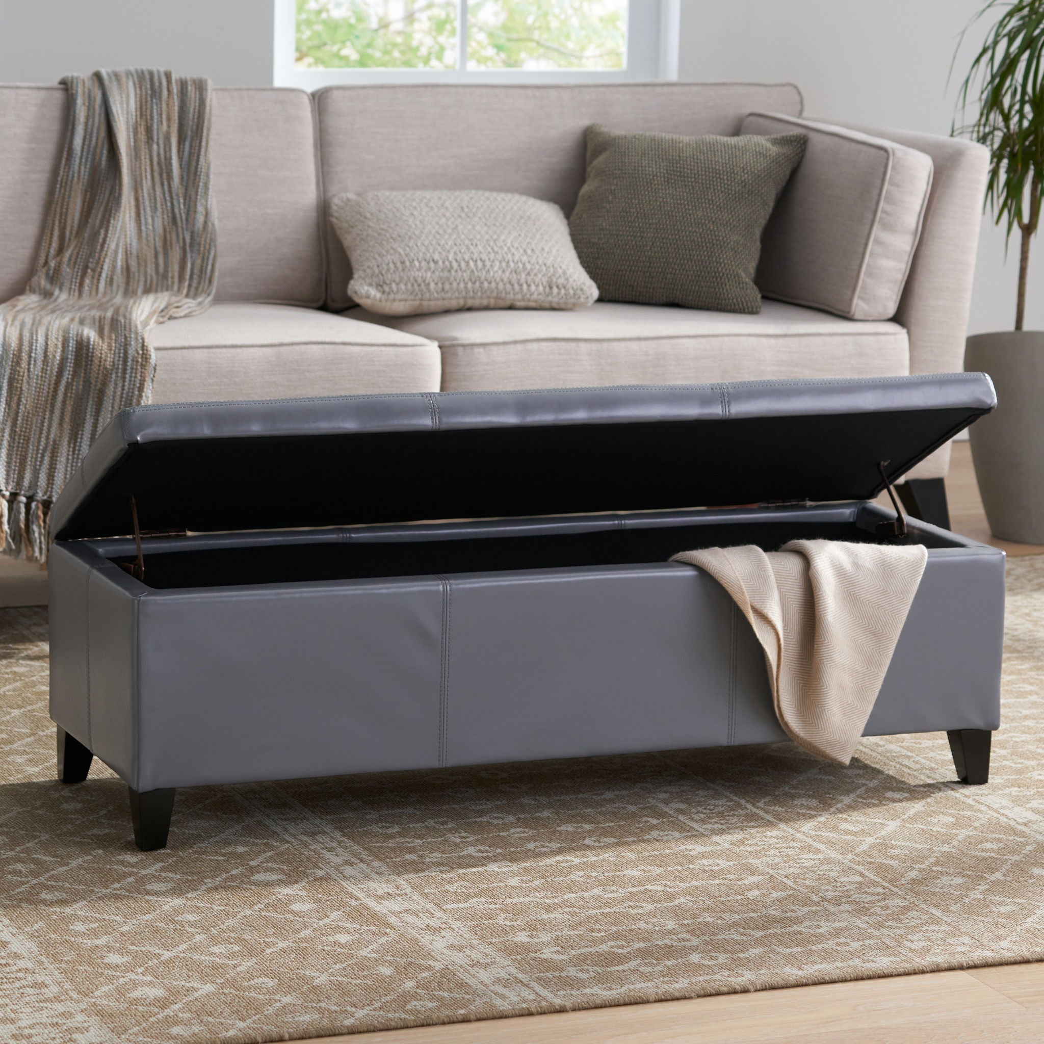 Glouster Contemporary Storage Ottoman by HouseOfZazla