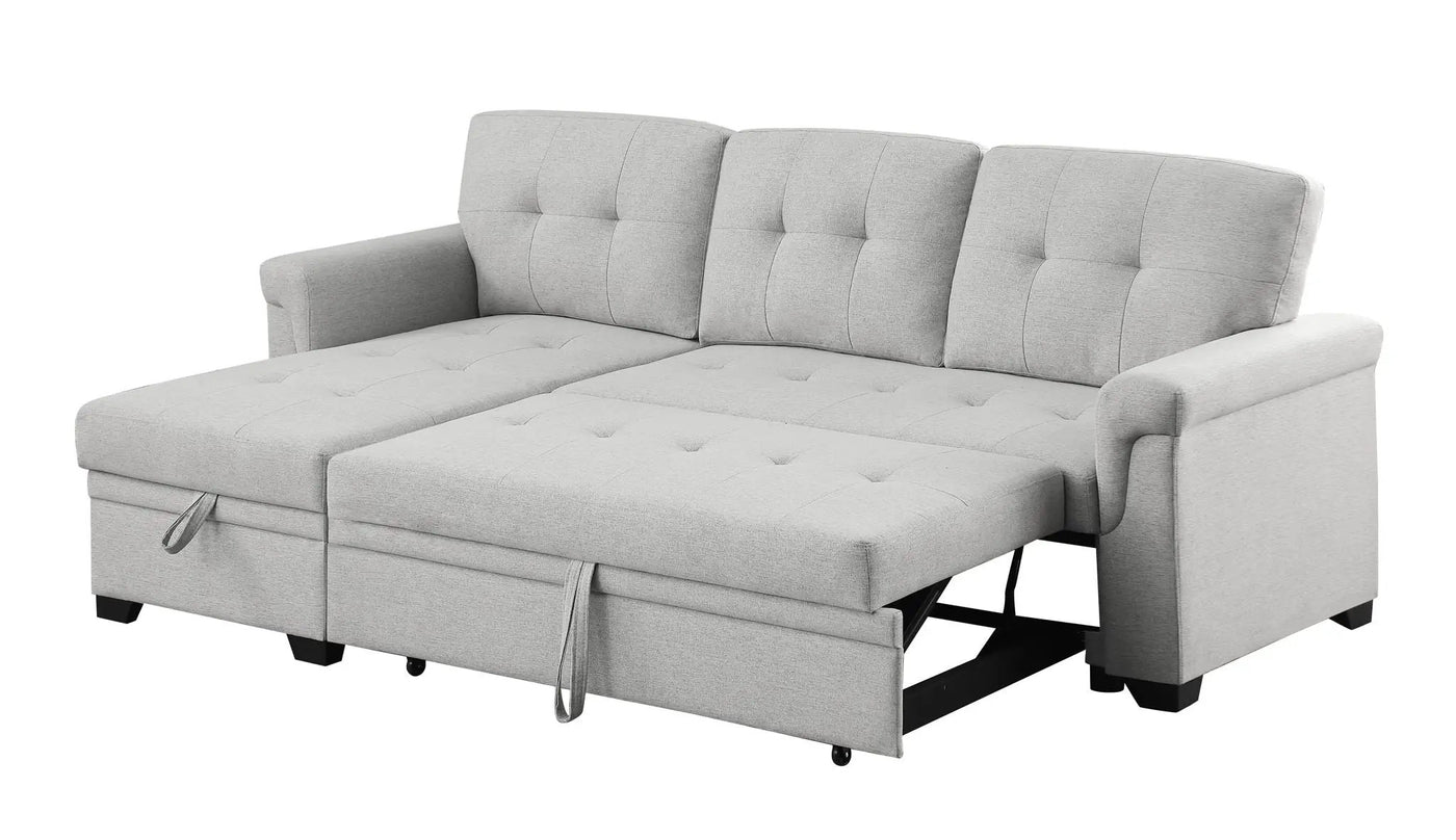 Destiny - Reversible Sleeper Sectional Sofa With Storage Chaise by Unique Piece Furniture